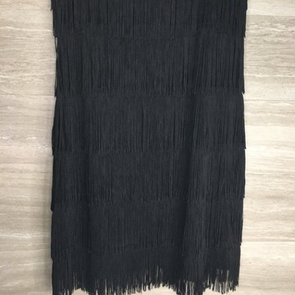 WHBM Sleeveless Tiered Fringe Dress - Picture 9 of 9